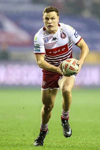 Wigan Warriors 'un Jai Field maçı sırasında Wigan Warriors vs Hull FC ile 21 Şubat 2026' da Wigan, İngiltere 'deki Brick Community Stadyumu' nda karşılaştı.