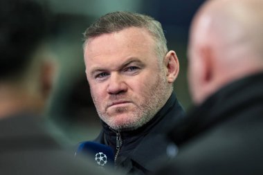 Wayne Rooney, UEFA Şampiyonlar Ligi play-off 'larında Newcastle Untie Qarabag' a karşı 24 Şubat 2026 'da St. James' s Park, Newcastle, Birleşik Krallık 'ta oynandı.