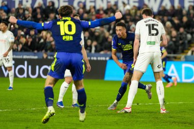 Preston North End 'den Daniel Jebbison 24 Şubat 2026' da İngiltere 'nin Swansea.com Stadyumu' nda oynanan Sky Bet Şampiyonası maçında takımının ilk golünü attı.