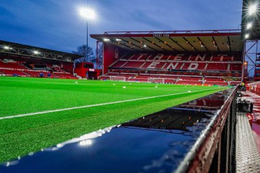 Stoke City, Oxford United 'a karşı 25 Şubat 2026' da Bet365 Stadyumu Stoke On Trent, Birleşik Krallık 'ta oynanan Sky Bet Şampiyonası karşılaşması.