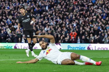 Leeds United takımından Dominic Calvert-Lewin, 28 Şubat 2026 tarihinde İngiltere 'nin Leeds kentinde oynanan Premier League maçı Leeds United-Manchester City maçında kaçırılan golle tepki gösterdi.