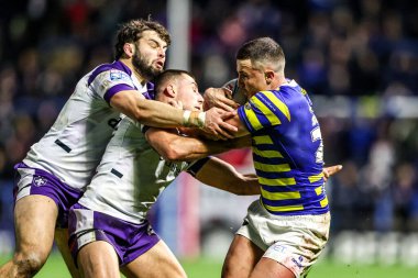 Warrington Wolves 'tan Josh Smith, 28 Şubat 2026' da İngiltere 'nin Warrington kentinde oynanan Betfred Süper Lig 3. tur karşılaşmasında Warrington Wolves' a karşı Wakefield Trinity ile karşı karşıya geldi.