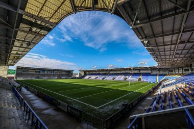 Halliwell Jones Stadyumu, 28 Şubat 2026 'da Warrington' daki Halliwell Jones Stadyumu 'nda oynanan Warrington Wolves vs Wakefield Trinity maçının önünde oynanacak.