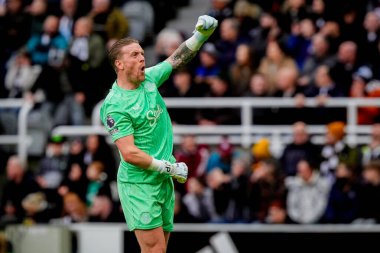 Everton kalecisi Jordan Pickford Premier League maçında Newcastle United Everton 'a karşı St. James' s Park, Newcastle, Birleşik Krallık 'ta 28 Şubat 2026 tarihinde