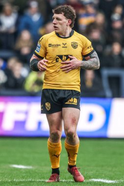 Castleford Tigers takımından George Lawler, Leeds Rhinos ve Castleford Tigers maçında 8 Mart 2026 tarihinde Leeds, İngiltere 'deki Leeds Stadyumu' nda karşılaştı.