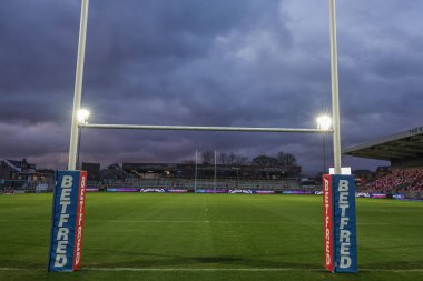 13 Mart 2026 'da Birleşik Krallık' ın Wakefield kentindeki DIY Kitchens Stadyumu 'nda oynanan Betfred Challenge Cup 4. tur karşılaşmasında The DIY Kitchens Stadyumu' nun genel bir görüntüsü.