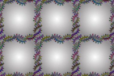 Işık ve beyaz arkaplanda renksiz karalama deseni. Büyük ve küçük karalama elementleri.