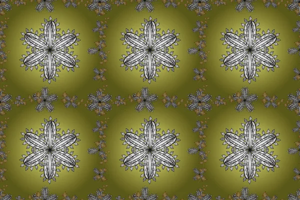 Nahtlose Florale Kritzelmuster Auf Buntem Hintergrund Nette Und Schöne Illustration — Stockfoto