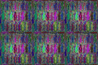 Renkli arkaplanı olan kusursuz karalama kalıpları. Pano illüstrasyonu. Karışık. Çizgili. Raster resimleri.