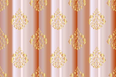 Kaliteli altın elementlerle kusursuz raster pano deseni