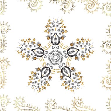 Renkli arkaplanda ilginç karalamalar olan kusursuz desen. Vektör illüstrasyonu.