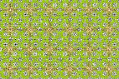 Renkli arka planda altın elementlerle kusursuz pano deseni