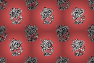 Renkli arkaplanda ilginç karalamalar olan kusursuz desen. Pano.