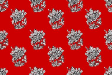 Renkli arkaplanda ilginç karalamalar olan kusursuz desen. Pano.