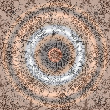 Renkli arkaplanda ilginç karalamalar var. Raster illüstrasyonu.