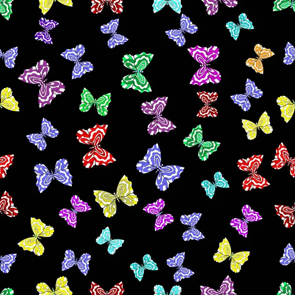 Seamless Pattern Interesting Doodles Colorfil Background Raster Illustration — Stock Photo, Image