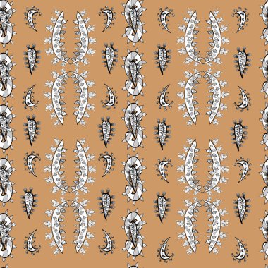 Renkli arkaplanda ilginç karalamalar olan kusursuz desen. Vektör illüstrasyonu.