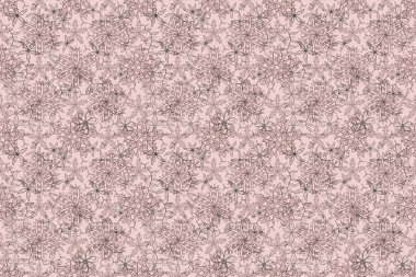 Renkli arkaplanda ilginç karalamalar olan kusursuz desen. Pano. Raster illüstrasyonu.