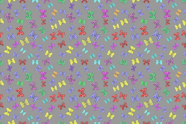 Απρόσκοπτη μοτίβο με ενδιαφέρουσες μουντζούρες σε φόντο colorfil. Εικονογράφηση κορμού. — Φωτογραφία Αρχείου
