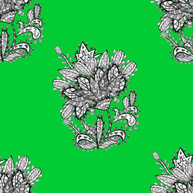 Beyaz karalama elementleriyle kusursuz desen. Raster illüstrasyonu.