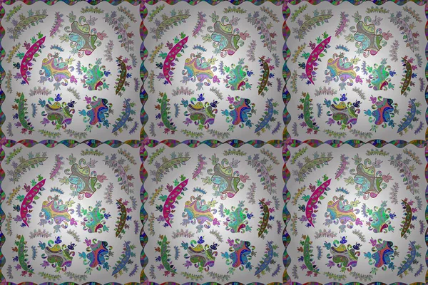 Απρόσκοπτη Μοτίβο Ενδιαφέρουσες Μουντζούρες Φόντο Colorfil Πάνο Εικονογράφηση Κορμού — Φωτογραφία Αρχείου