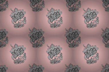 Renkli arkaplanda ilginç karalamalar olan kusursuz desen. Pano.