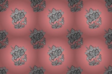 Renkli arkaplanda ilginç karalamalar olan kusursuz desen. Pano.