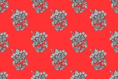 Renkli arkaplanda ilginç karalamalar olan kusursuz desen. Pano.