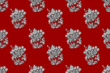 Renkli arkaplanda ilginç karalamalar olan kusursuz desen. Pano.