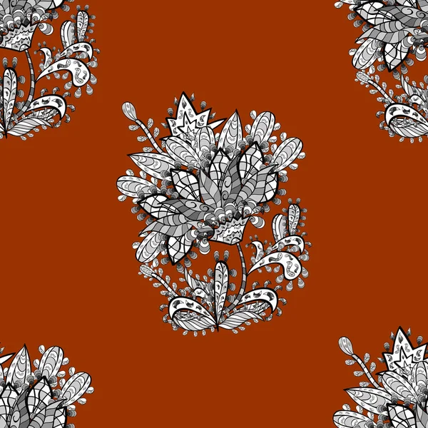 Beyaz karalama elementleriyle kusursuz desen. Raster illüstrasyonu.