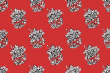 Renkli arkaplanda ilginç karalamalar olan kusursuz desen. Pano.