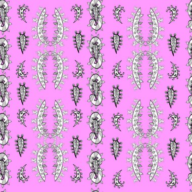 Renkli arkaplanda ilginç karalamalar olan kusursuz desen. Raster illüstrasyonu.