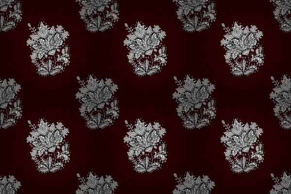 Renkli arkaplanda ilginç karalamalar olan kusursuz desen. Pano.