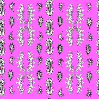 Renk fili arka planında ilginç karalamalar olan kusursuz desen.