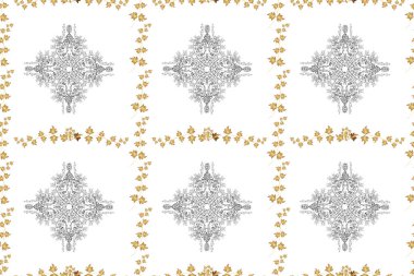 Renkli arkaplanda ilginç karalamalar olan kusursuz desen. Pano. Raster illüstrasyonu.