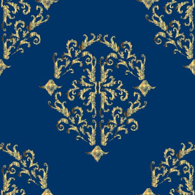 Renkli arkaplanda ilginç karalamalar olan kusursuz desen. Raster illüstrasyonu.