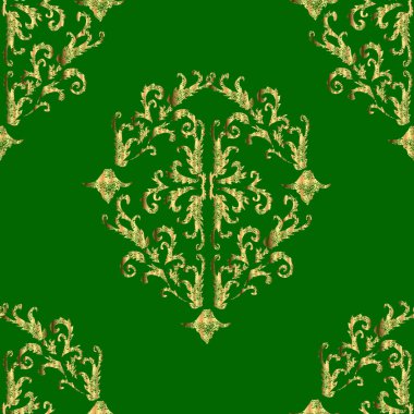 Renkli arkaplanda ilginç karalamalar olan kusursuz desen. Vektör illüstrasyonu.