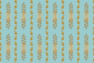 Renkli arkaplanda ilginç karalamalar olan kusursuz desen. Pano. Raster illüstrasyonu.