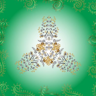 Renkli arkaplanda ilginç karalamalar olan kusursuz desen. Raster illüstrasyonu.