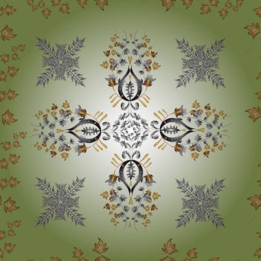 Renkli arkaplanda ilginç karalamalar olan kusursuz desen. Vektör illüstrasyonu.