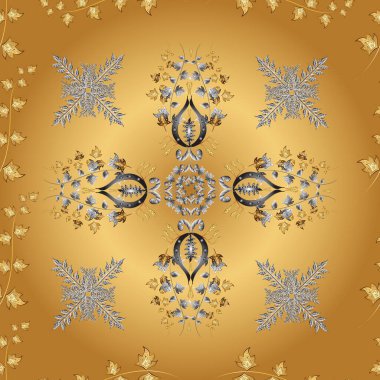 Renkli arkaplanda ilginç karalamalar olan kusursuz desen. Raster illüstrasyonu.