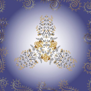 Renkli arkaplanda ilginç karalamalar olan kusursuz desen. Raster illüstrasyonu.