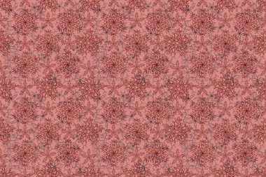 Renkli arkaplanda ilginç karalamalar olan kusursuz desen. Pano. Raster illüstrasyonu.