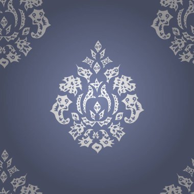 Rengarenk arkaplanda kusursuz duvar kağıdı deseni. Eski model. Vektör.