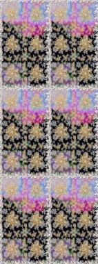 Doğulu stil, altın elementli gri renkli altın desenli arabesk yapar. Raster altın desen. Kusursuz kıvırcık saçlar..