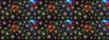 Küçük çaplı çiçeklerdeki basit şirin desenler. Tekstil veya kitap kapakları, imalat, duvar kağıtları, baskı, hediye paketi ve yapıştırma kitabı için çiçek eskizi geçmişi. Raster illüstrasyonu.