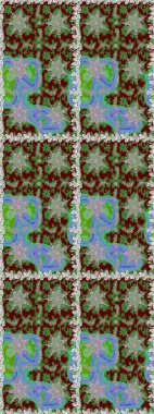 Çiçek deseni. Duvar kâğıdı barok, İspanyol kumaşı. Kusursuz raster arka plan. Kahverengi ve bej renklerde altın elementler. Şekil grafik deseni.