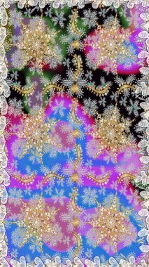 Tarafsız ve gri renklerde altın kar taneleri. Noel altın kar tanesi kusursuz desen. Sembol bayramı, yeni yıl kutlamaları, altın desenler. Kış kar dokusu duvar kağıdı.