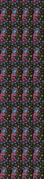 Şirin çiçekler. Çizgi çizimi kalıbı. Raster Moda kumaş deseni.