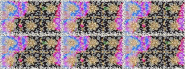 Gri ve nötr renklerde altın. Doğum günü kartı, davetiye ya da afiş için iyidir. Dekoratif simetri arabesk. Kusursuz ortaçağ çiçek deseni. Raster illüstrasyonu.